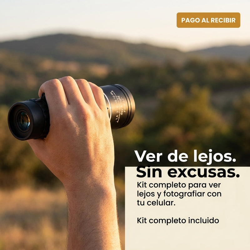 Telescopio Monocular De Vision Optica Hd - Convierte tu celular en una cámara de largo alcance.